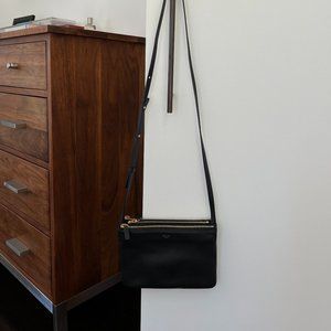 Celine Lambskin Small Trio Black